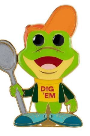ENAMEL PIN! AD ICONS: HONEY SMACKS - DIG EM FROG - FP-KLPP0002