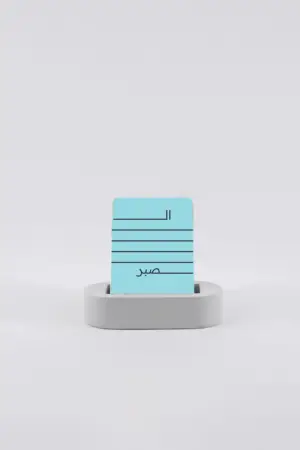 بطاقات قيم مع قاعدة خشب